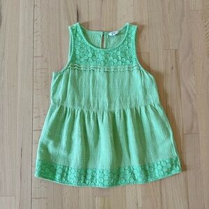 Crown & Ivy Sleeveless Eyelet Top, Size XS